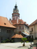 Площадь в замке Чешский Крумлов